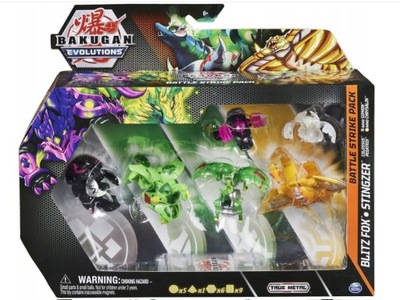 Bakugan Evolutions Rozgrywka 2 BLITZ FOX Stingzer