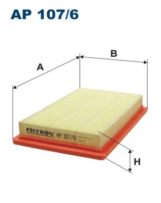 Filtron ap 107/6 фильтр воздуха фото №1
