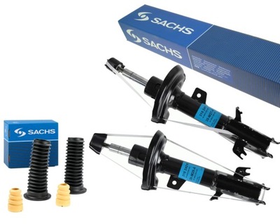 SACHS 2X AMORTIGUADORES + TAPONES I TOPE DE SUSPENSION FORD FIESTA VI MK6 2008- PARTE DELANTERA  