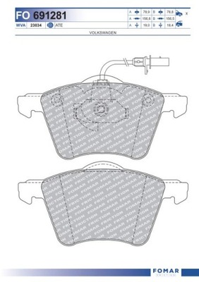 ZAPATAS DE FRENADO PARTE DELANTERA VW CARAVELLE,MULTIVAN  