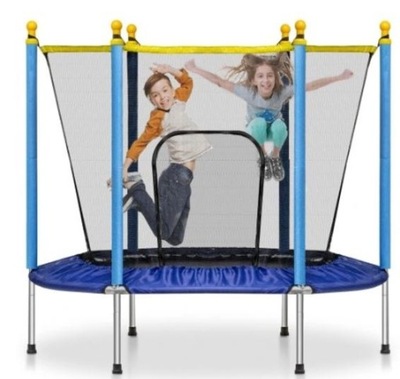 TRAMPOLINA OGRODOWA DLA DZIECI 140cm 55inch 80kg