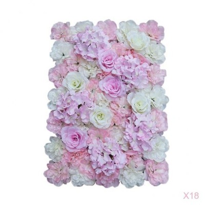 18X Artificial Flowers Wall Decoration, pcs