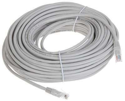 Patchcord RJ45/30-GREY UTP kat.5e szary 30m