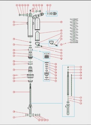 CULATA DE CILINDROS AMORTIGUADOR PARTE TRASERA KAYABA YAMAHA TENERE 700  