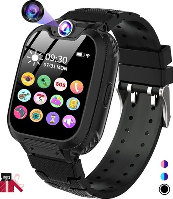 JUBUNRER Smartwatch Zegarek dla dzieci czarny