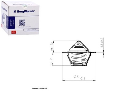 Термостат 88c land rover freelander lotus elise фото №1