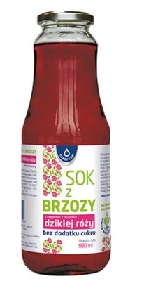 Sok z brzozy z naparem z owoców dzikiej róży 990ml