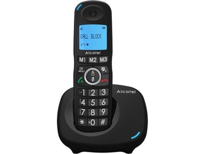 Czarny Telefon ALCATEL Dect XL535