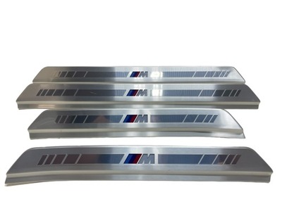 Накладки пороговые подсвечиваемые m-pakiet комплект bmw 7 i7 g70 фото №1