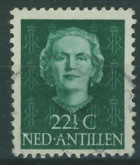 Kolonie hol. Antillen 22 1/2 cent. - Królowa