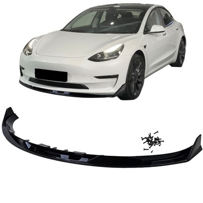 Накладка спойлер сплиттер tesla model 3 2018+ фото №1