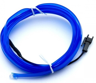 CABLE DE FIBRA ÓPTICA DIODO LUMINOSO LED AZUL AMBIENT TIR BUS 5M 24V  