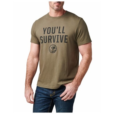 5.11 T-Shirt You'll Survive Ranger Green 2XL 76154