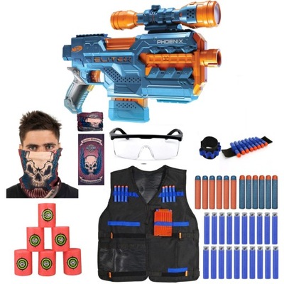 PISTOLET NERF ELITE 2.0 PHOENIX CS-6 E9961 ZESTAW MEGAPACK