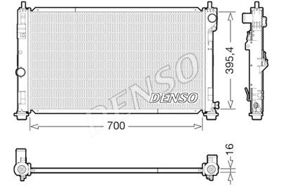 DENSO RADUADOR DEL MOTOR DE AGUA CHRYSLER SEBRING DODGE CALIBER JEEP  