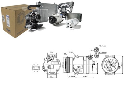 Nis89258 компресор кондиціонера fiat brava, bravo фото №1