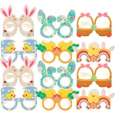 12PCS Decorative Easter glasses