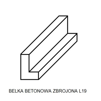 belka nadprożowa L19 n 120CM