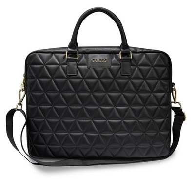 Guess Quilted Computer Bag - Torba na notebooka 15" (czarny) Guess
