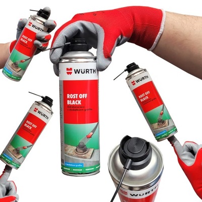 ODRDZEWIACZ WURTH ROST OFF BLACK 500ML PENETRATOR NIEMIECKI SPRAY SPREJ