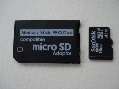 Memory Stick PRO DUO 16 gb do PSP