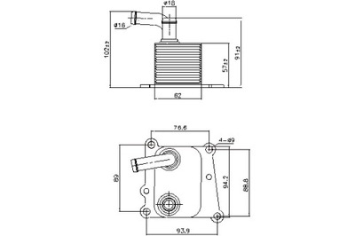 NISSENS RADUADOR ACEITES FORD FIESTA FIESTA IV FIESTA MINIVAN FOCUS I  