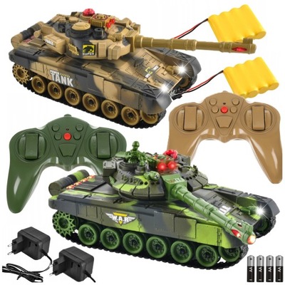 2szt CZOŁGI CZOŁG ZDALNIE STEROWANY R/C 2.4G War Tank 9993 WALKA STRZELANIE