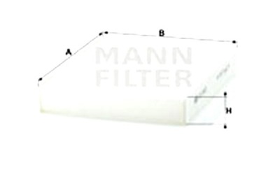 MANN-FILTER FILTRAS KABINOS FORD FIESTA FIESTA V FUSION 1.25-2.0 