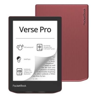 Czytnik e-book PocketBook Verse Pro (634) 16GB 6" czerwony (PB634-3-WW)