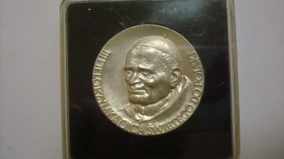 Medal JAN PAWEŁ II 1987 III pielgrzymka do Polski SREBRO