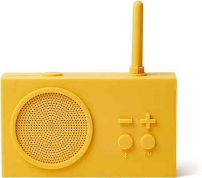 Radio sieciowo-bateryjne FM Lexon Tykho 3 Bluetooth & FM Radio żółty