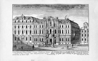 druk 1888 Wrocław pałace Hatzfeldów i ks. oleśnic.