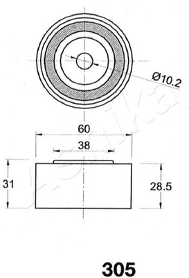 ROLLO PROPULSOR MAZDA 45-03-305/ASH ASHIKA  