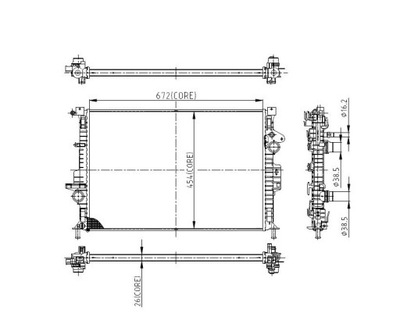 Радиатор do ford escape 2013-2016 1786804 фото №1