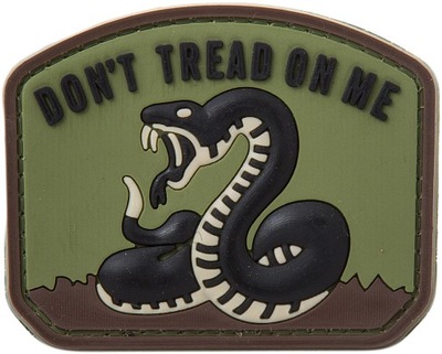 Naszywka 3D Don't Tread On Me Zielona Morale Patch