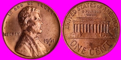 1 Cent USA 1961 D Denver stan 1 U 198