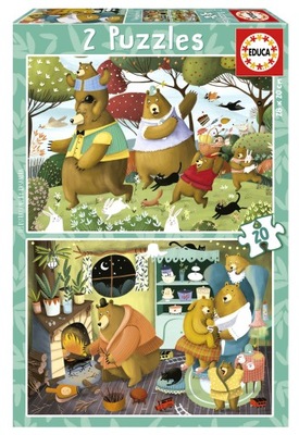 Puzzle 2 x 20 el Educa Leśne opowieści
