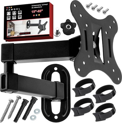 UCHWYT DO MONITORA 13-32 CALE ścienny obrotowy regulowany do ściany ramię