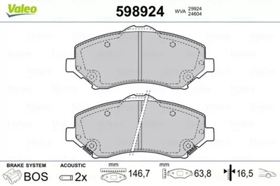 ZAPATAS HAM.DODGE GRAND CARAVAN 3.3-4.0 0 598924  