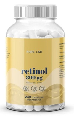 Pure Lab Retinol 800mcg 240 kapsułek wegańskich
