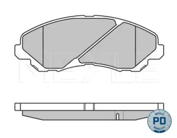 КОЛОДКИ ГАЛЬМІВНІ MITSUBISHI MEYLE