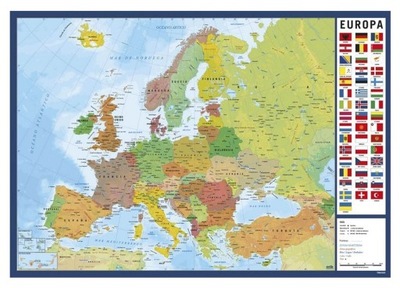 Podkładka na biurko Mapa Europy 49,5x34,5 cm