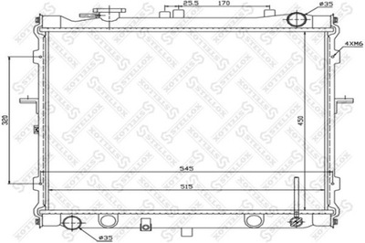 RADUADOR DEL MOTOR KIA RETONA 2.0 16V 00-01  