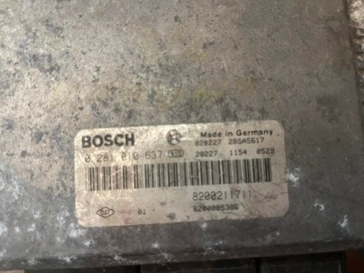 Renault vel satis блок керування / модуль ecu 0281010637 фото №1