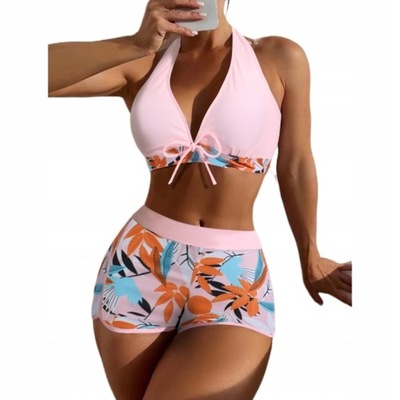 STRÓJ KĄPIELOWY DWUCZĘSCIOWY BIKINI WIĄZANIE S/ XL