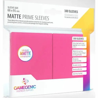 Koszulki Gamegenic: Matte Prime CCG (66x91 mm) - Różowy 100 szt