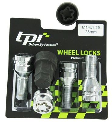 TPI TORNILLOS ZABEZPIECZAJACE 14X1,25X28 BMW F20 X3 X5 X6 F11 F20 F25 E70 MINI  