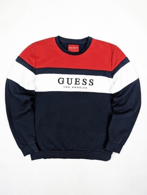 Guess granatowa bluza L logo