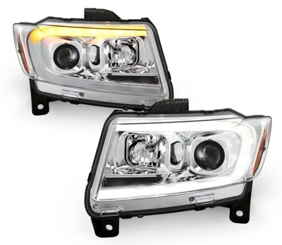 FAROS PARTE DELANTERA DIODO LUMINOSO LED TUBE DINÁMICO PARTE DELANTERA JEEP GRAND CHEROKEE WK2 2011-2013  