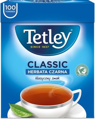 Herbata czarna w torebkach Tetley Classic 100szt